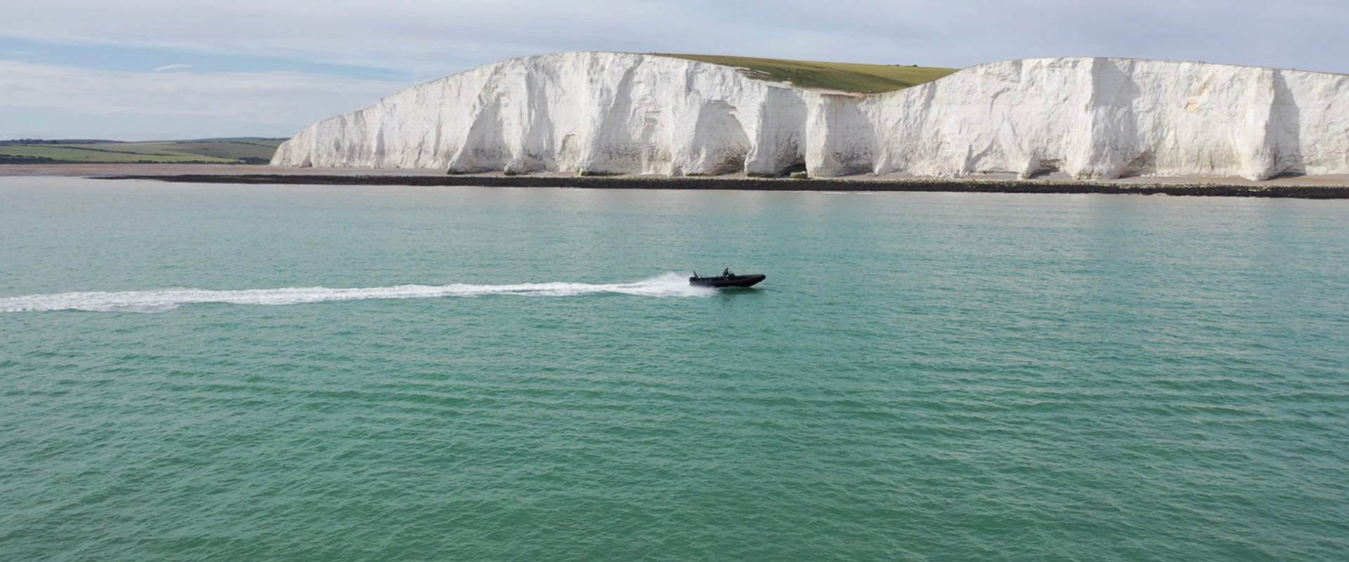 White Cliffs Powerboat Drone footage 